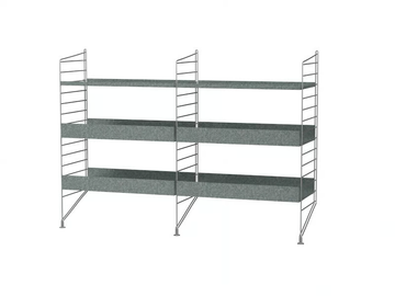 OUTDOOR A - Galvanized steel garden cabinet by String Furniture - view 2